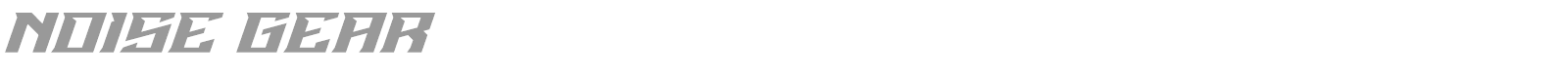 Noise Gear font preview